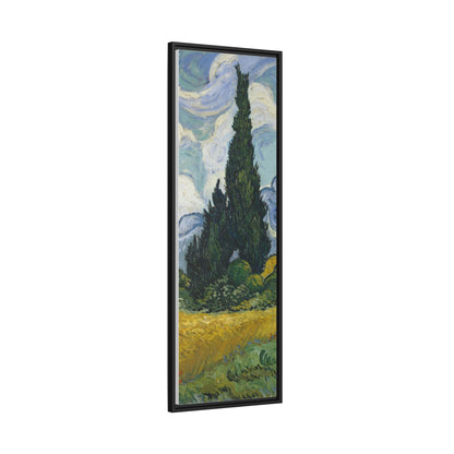 Van Gogh - Wheat Field with Cypresses - Museum Collection - Framed Canvas Print