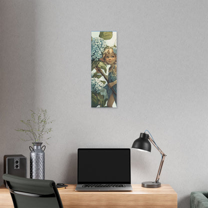 Blue Hydrangea - Flowers & Fairies Collection - Fine Art Print on Canvas