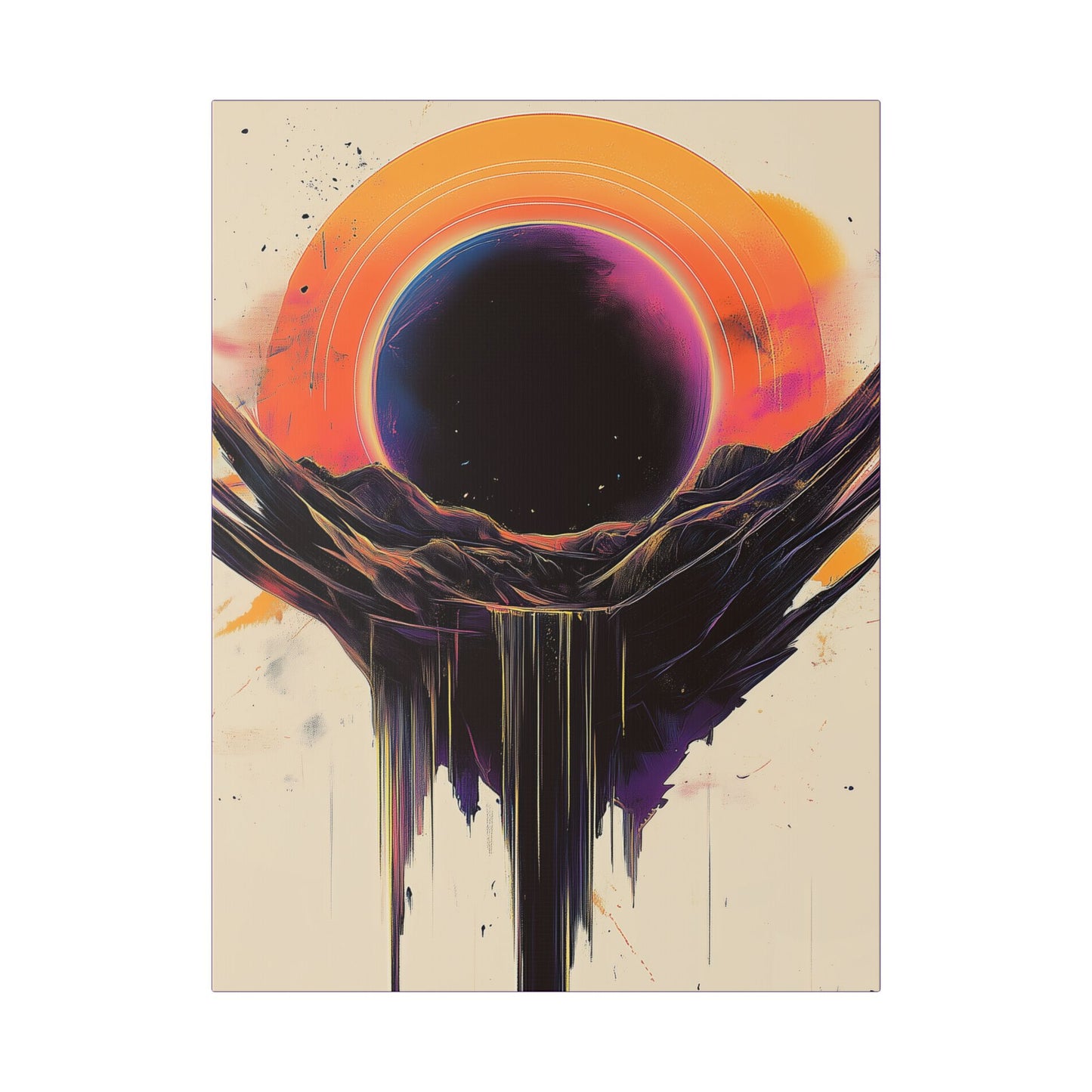 Valley of Dreams - Abstract Color Series- Fine Art Print on Canvas