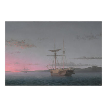Lumber Schooners at Evening Penobscot Bay - Maritime Fine Art Poster