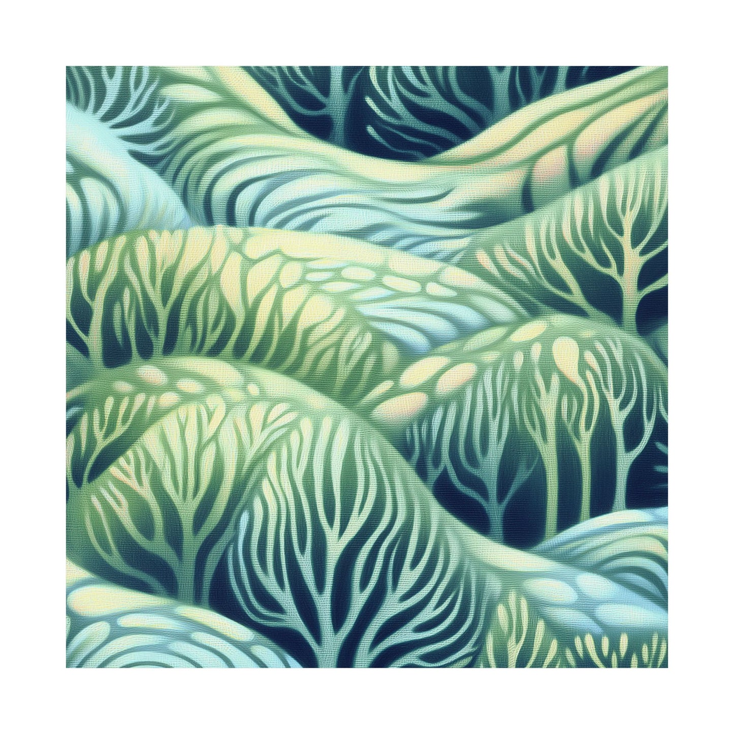 Serene Nature Matte Vertical Poster - Tranquil Forest Design for Home Decor