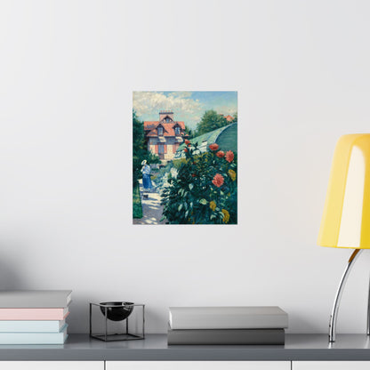 Dahlias Vintage Botanical Fine Art Print