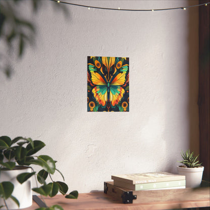 Brilliant Butterfly - Bohemian Wall Art - Fine Art Print - Poster Matte - Vertical Wall Décor