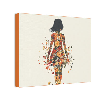 You Belong Among the Wildflowers  - Flower Girl - Print on Canvas
