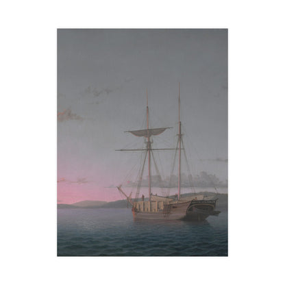 Lumber Schooners at Evening Penobscot Bay - Maritime Fine Art Poster