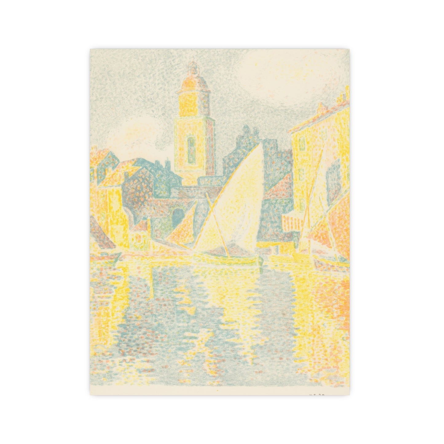Port of Saint-Tropez - Signac Pointillist Fine Art Poster