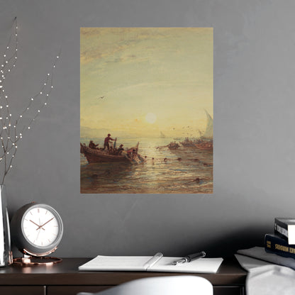 Tuna Fishing at Sunrise Marseilles - Maritime Fine Art Poster