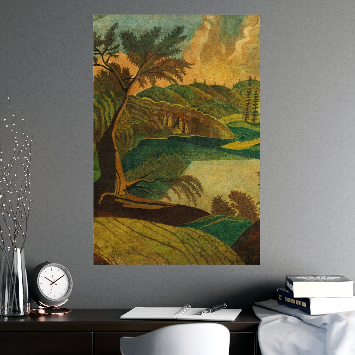 Stylized Landscape - Modern Abstract Fine Art Poster
