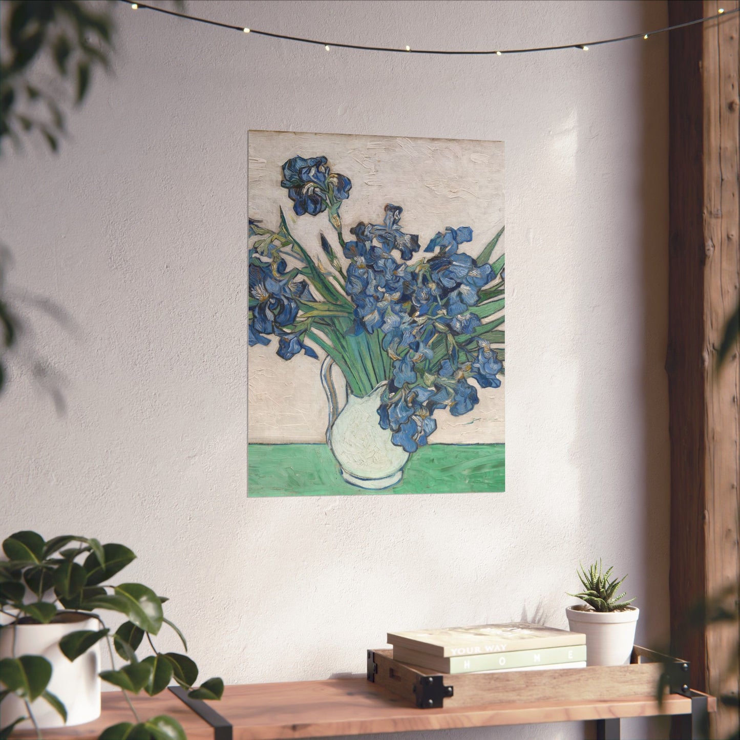Van Gogh Irises Fine Art Print - Blue Flowers Wall Art