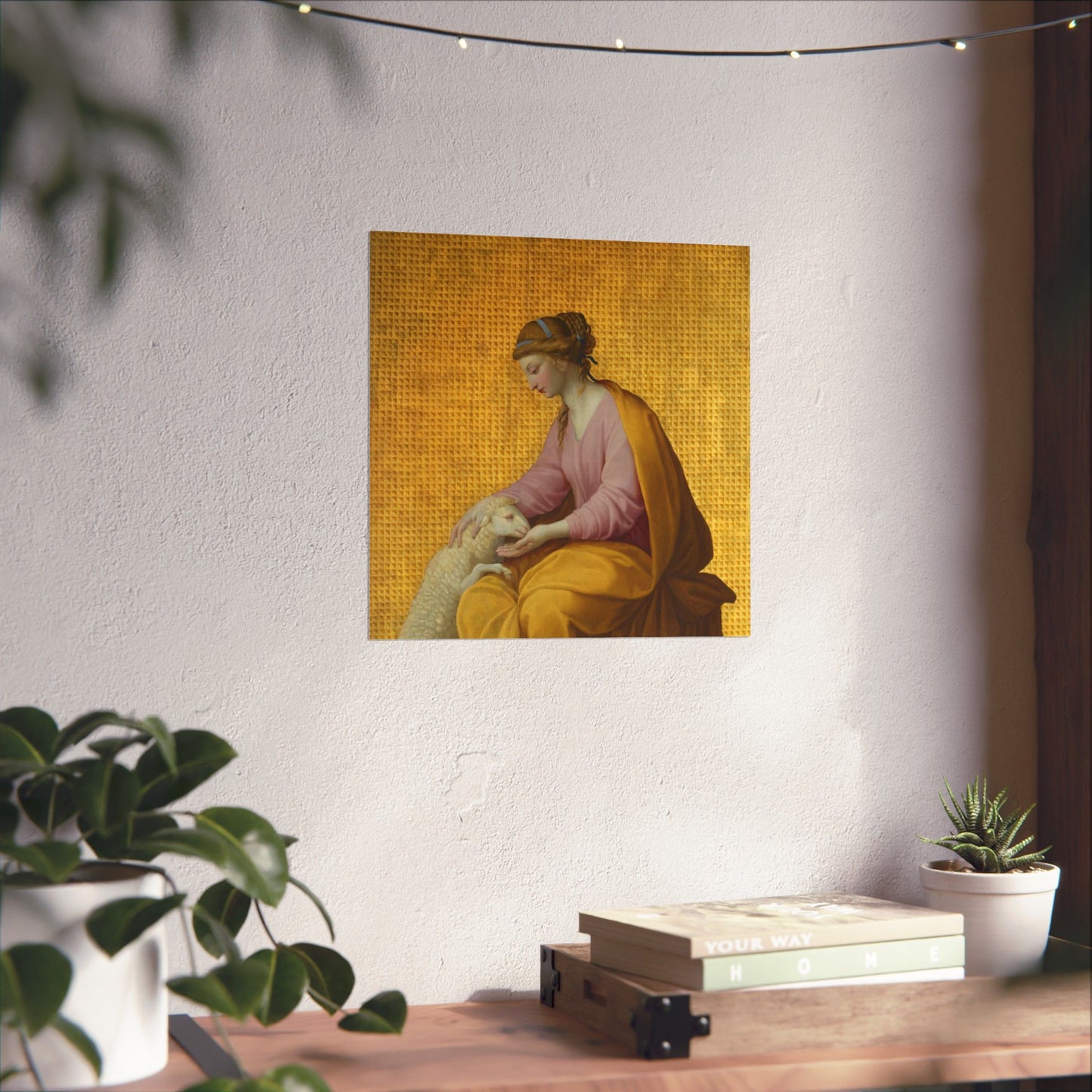 Virtues Art - Meekness - Fine Art Print - Elegant - Vertical Poster - Vintage Art Print