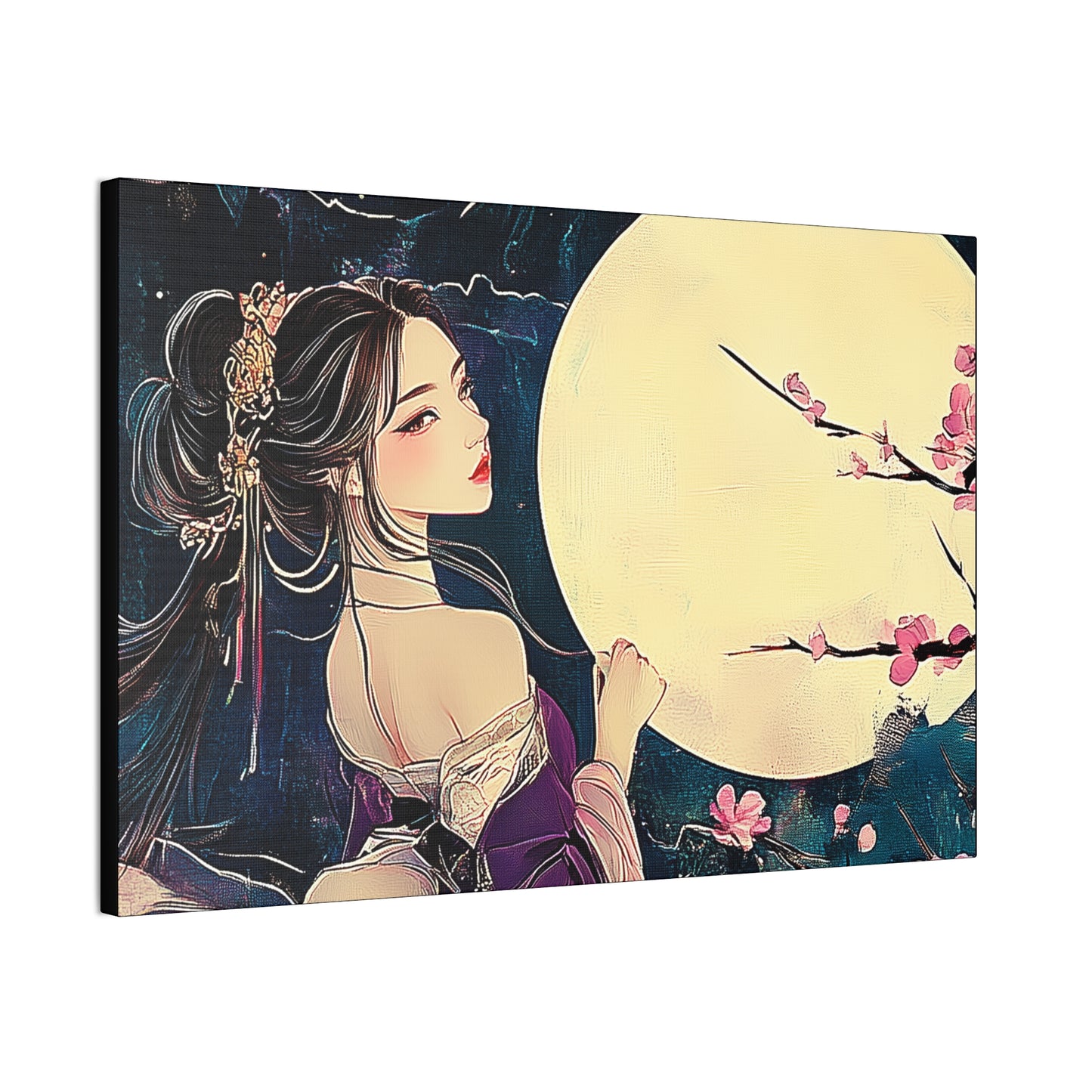 Thinking of You in the Moonlight - Fine Art Print - Wall Art on Canvas