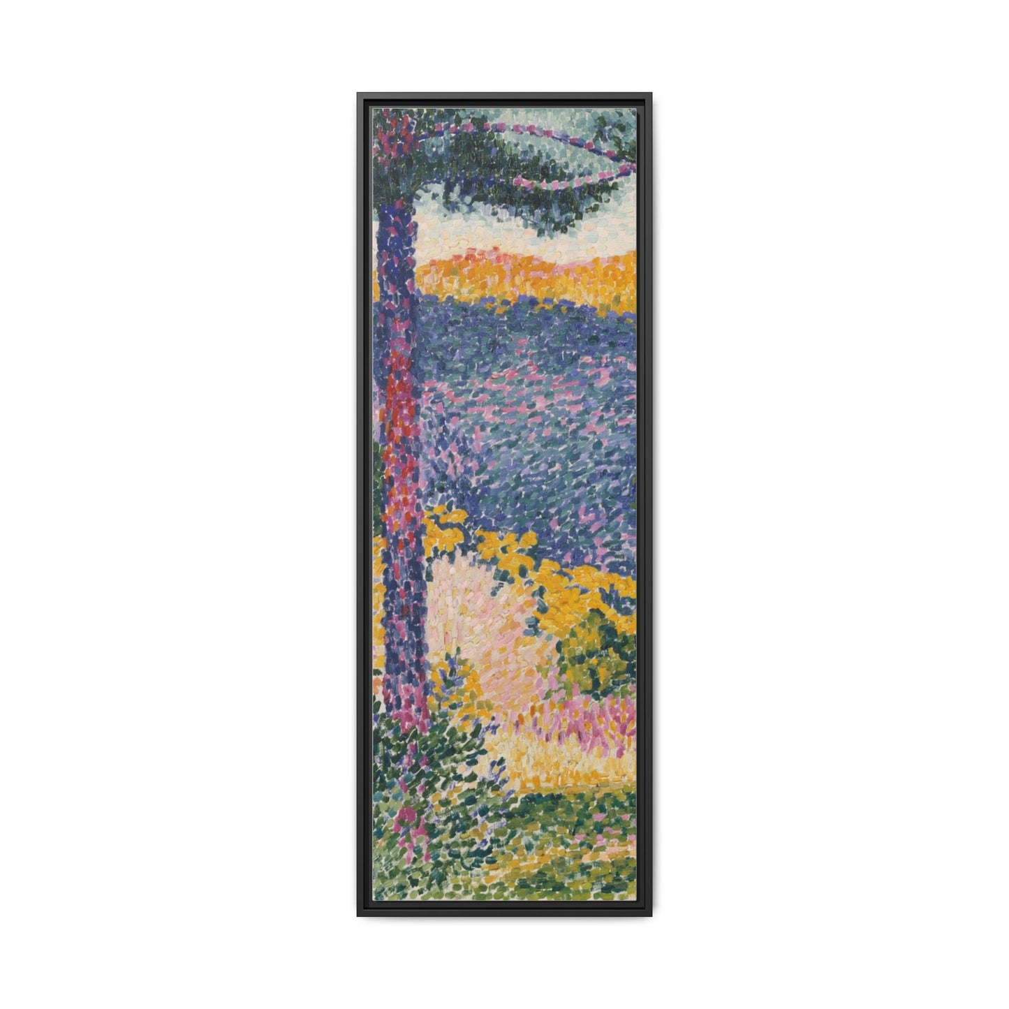 Valley with Fir Shade on the Mountain - Museum Collection - Framed Canvas Print