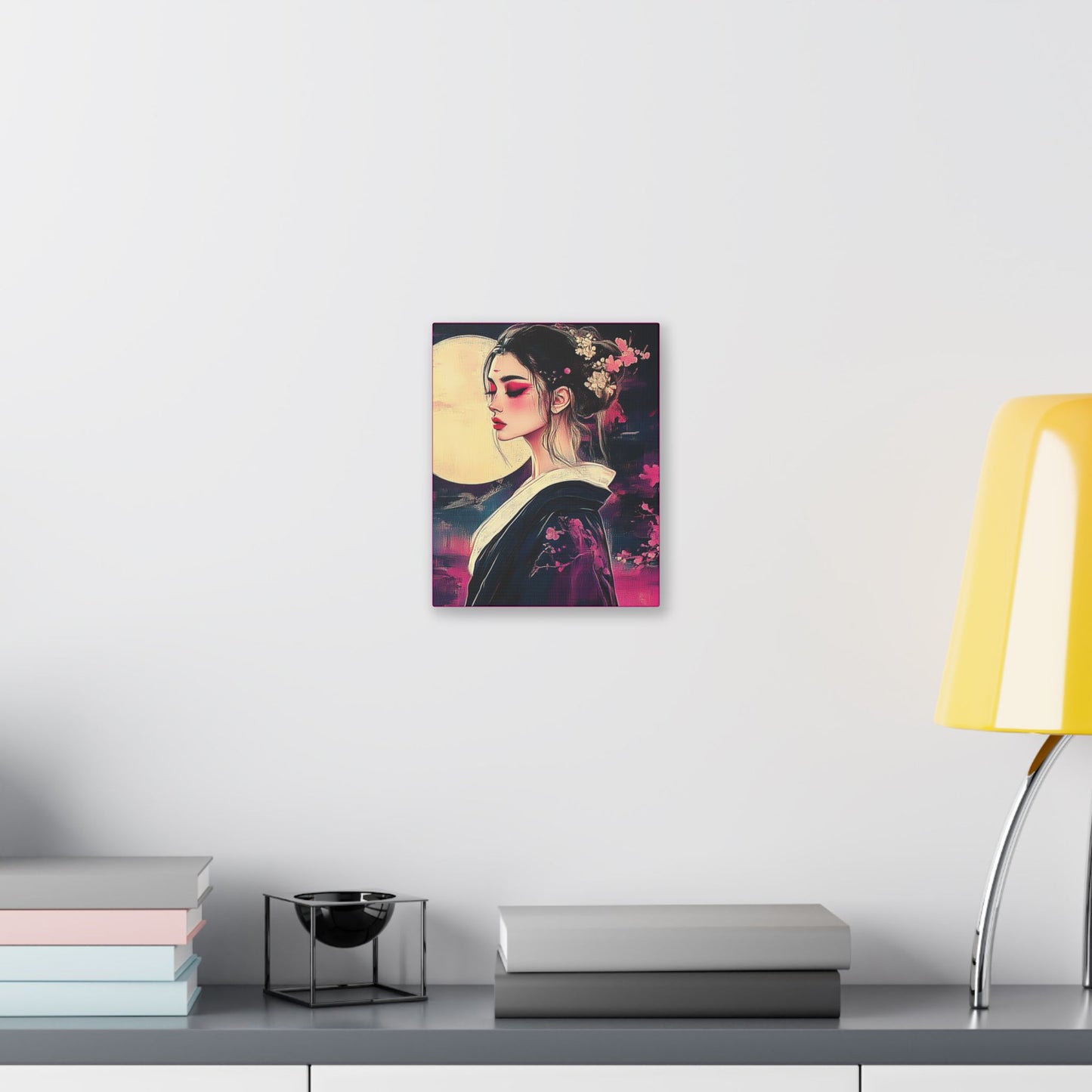 Magenta Moon - Fine Art Print on Canvas