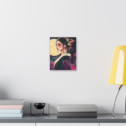 Magenta Moon - Fine Art Print on Canvas