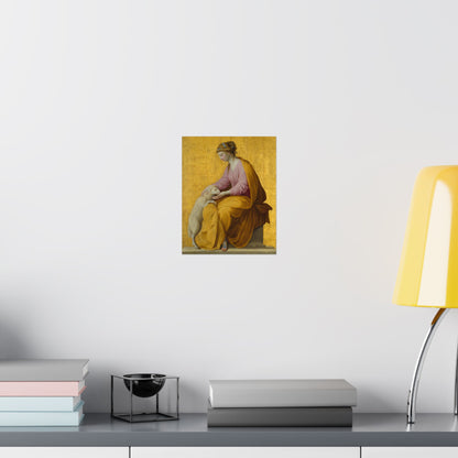 Virtues Art - Meekness - Fine Art Print - Elegant - Vertical Poster - Vintage Art Print