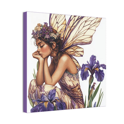 Iris You Were Here - Flowers & Fairies Collection - Fine Art Print on Canvas