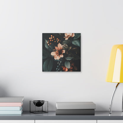 Evergreen Moody Botanical -Secret Garden Series  - Fine Art Print on Canvas