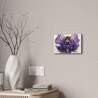 A Violet Affair - Fairies & Flowers Collection - Wall Art - on Canvas