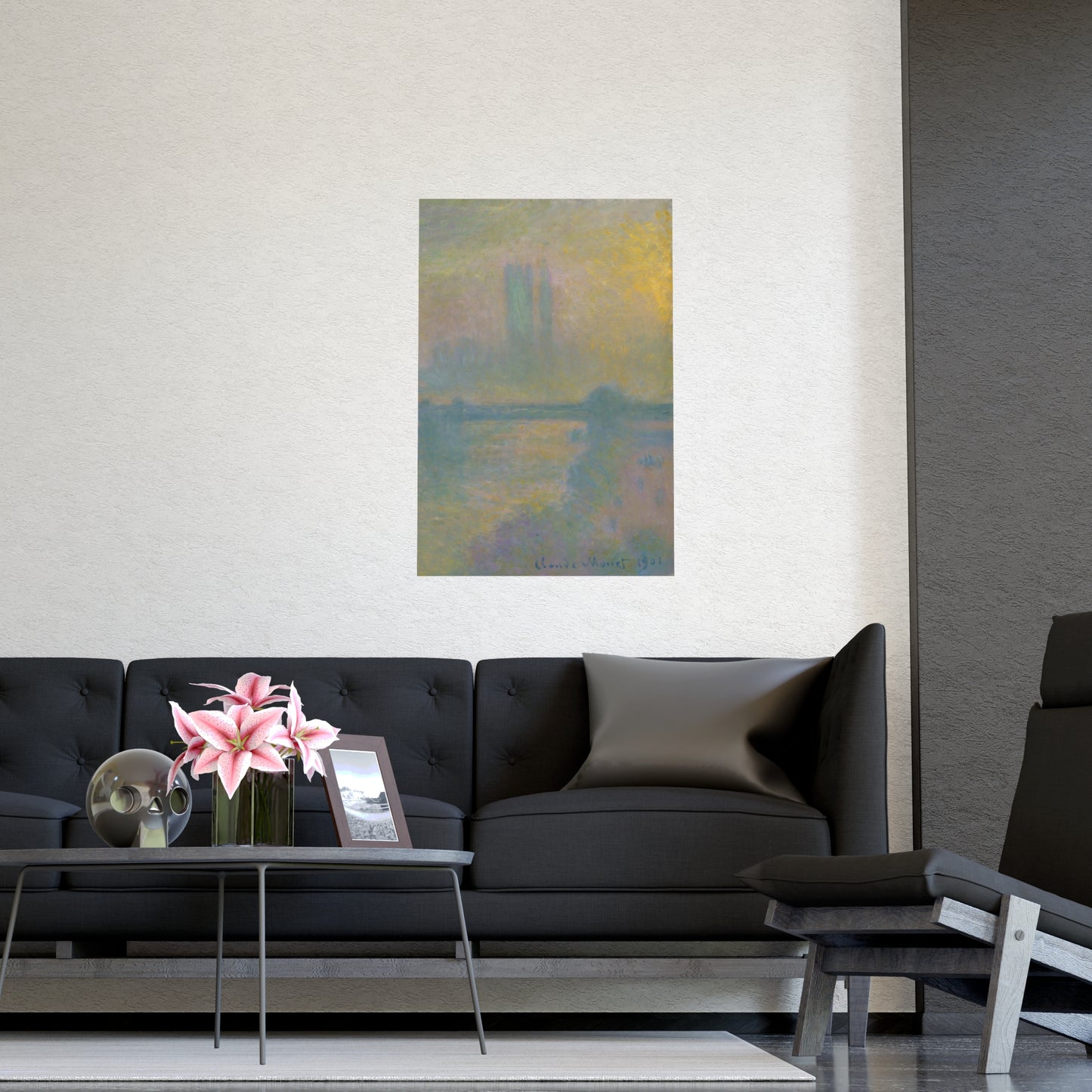 Charing Cross Bridge London - Monet Fine Art Poster