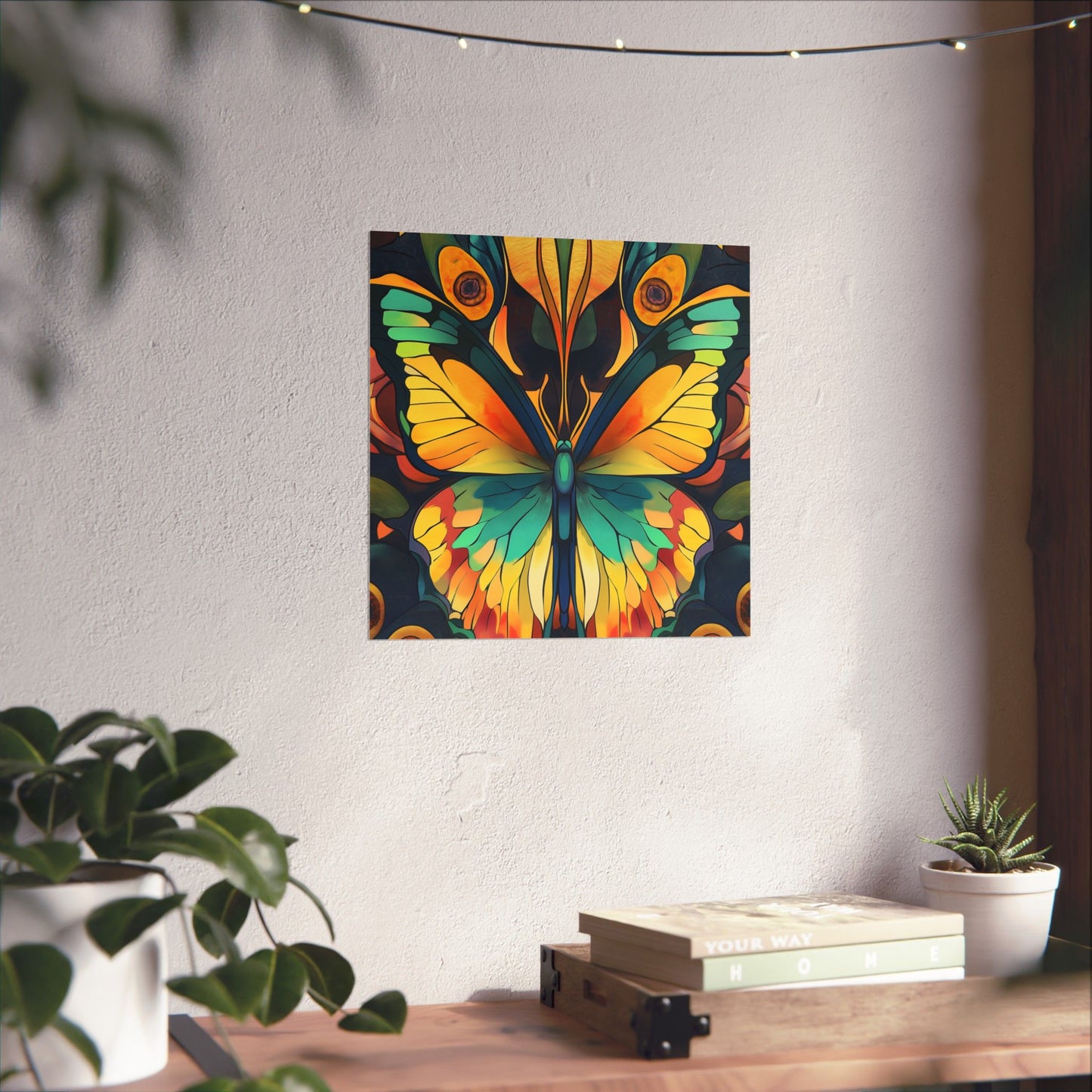 Brilliant Butterfly - Bohemian Wall Art - Fine Art Print - Poster Matte - Vertical Wall Décor
