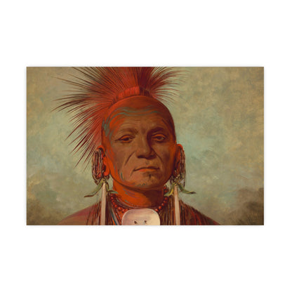 Iowa Medicine Man Portrait - George Catlin - Fine Art Poster