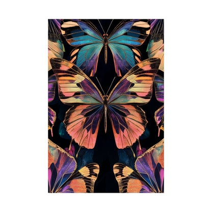 Vibrant Boho Butterflies Fine Art Pint - Matte Poster - Colorful Wall Art for Nature Lovers