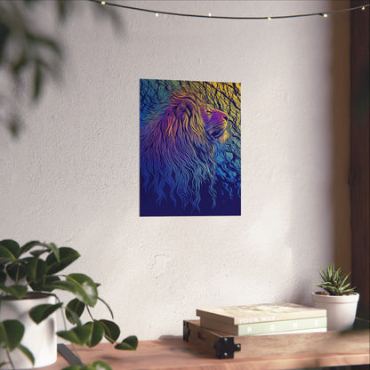 Lion Heart - Fine Art Print - Whimsical Animals - Nature Posters - Vibrant Wall Art for Animal Lovers