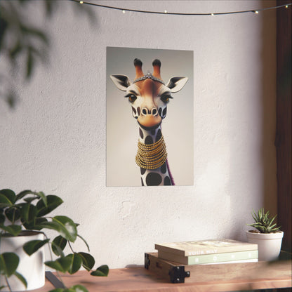 Adventure Awaits - His & Hers Giraffe Fine Art Prints (A) - Whimsical Animals - Home Décor - Wedding Gift