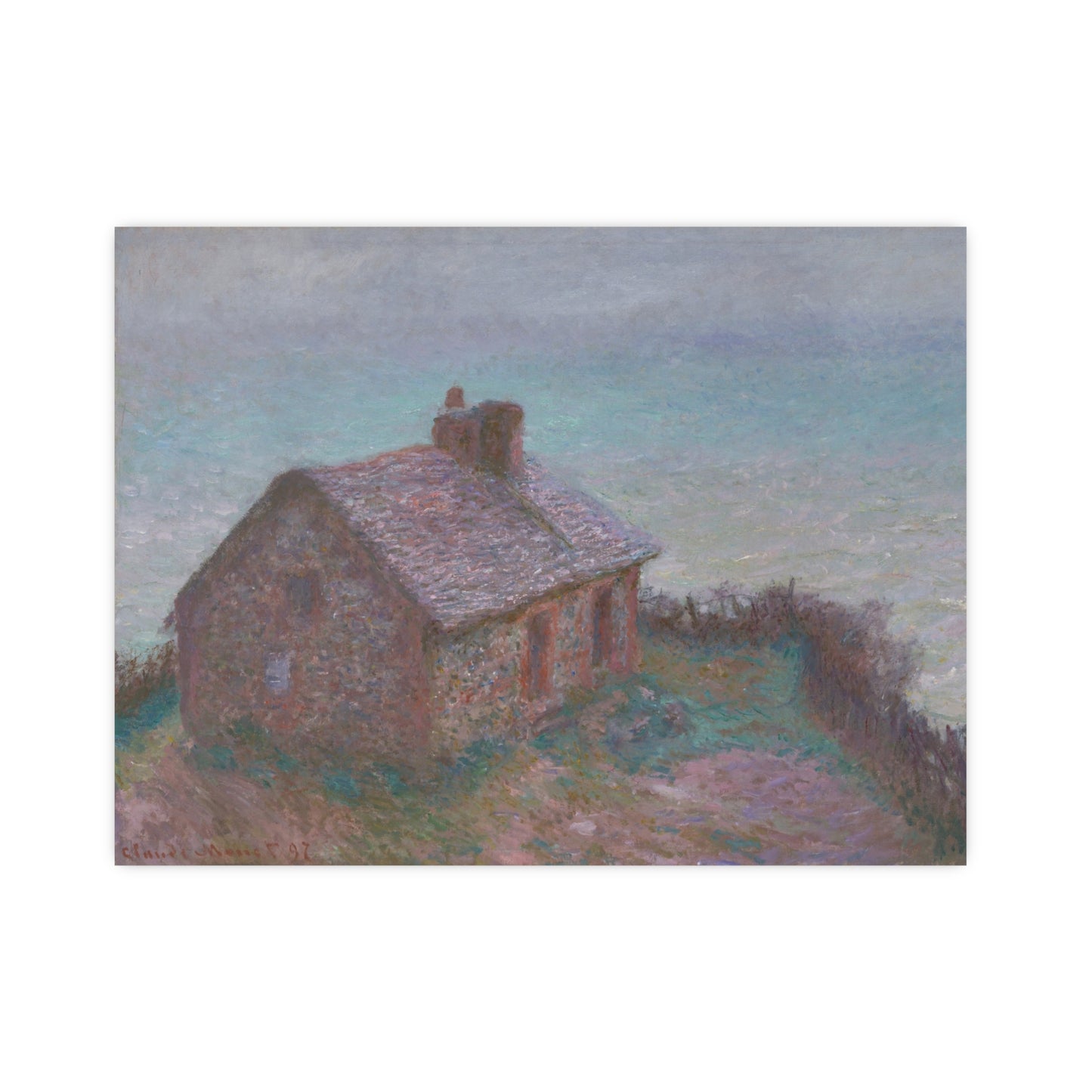 The Customs House at Varengeville - Monet Fine Art Poster
