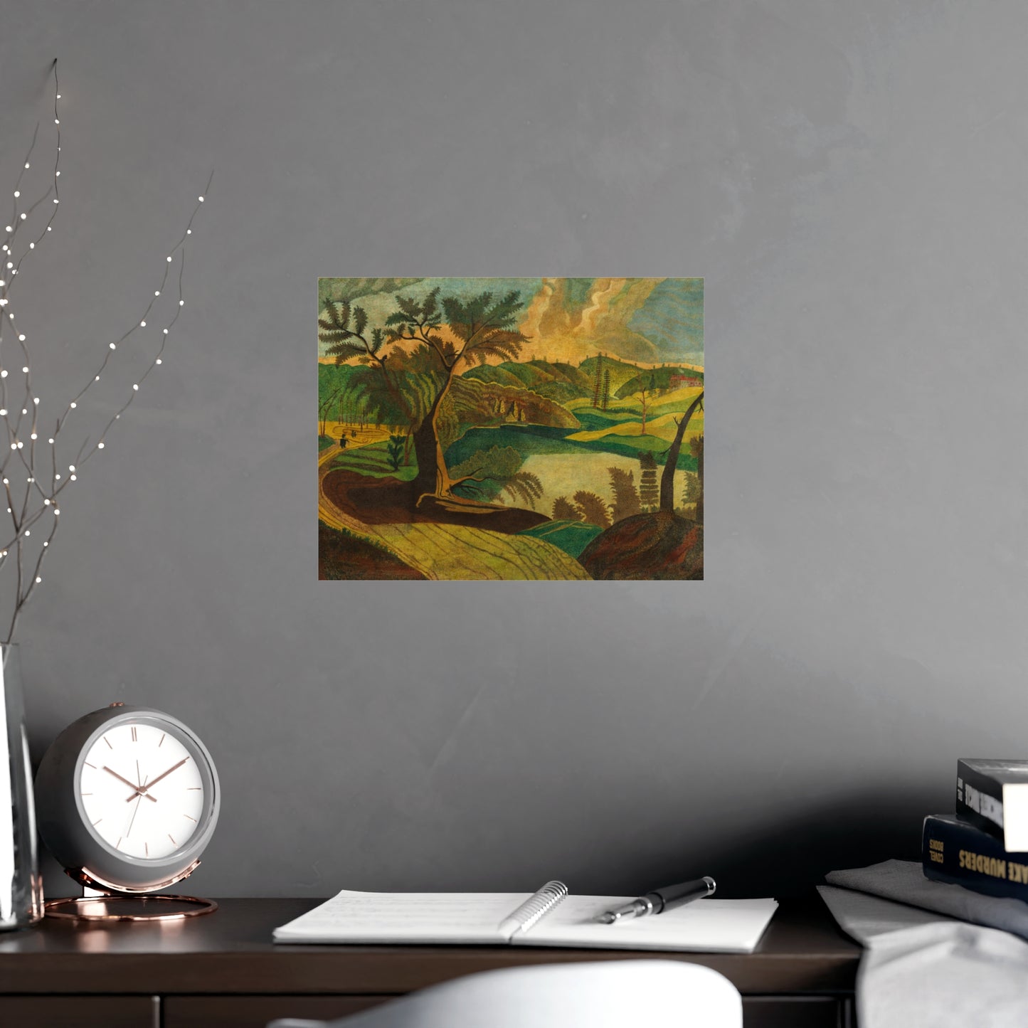 Stylized Landscape - Modern Abstract Fine Art Poster