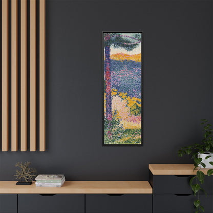 Valley with Fir Shade on the Mountain - Museum Collection - Framed Canvas Print