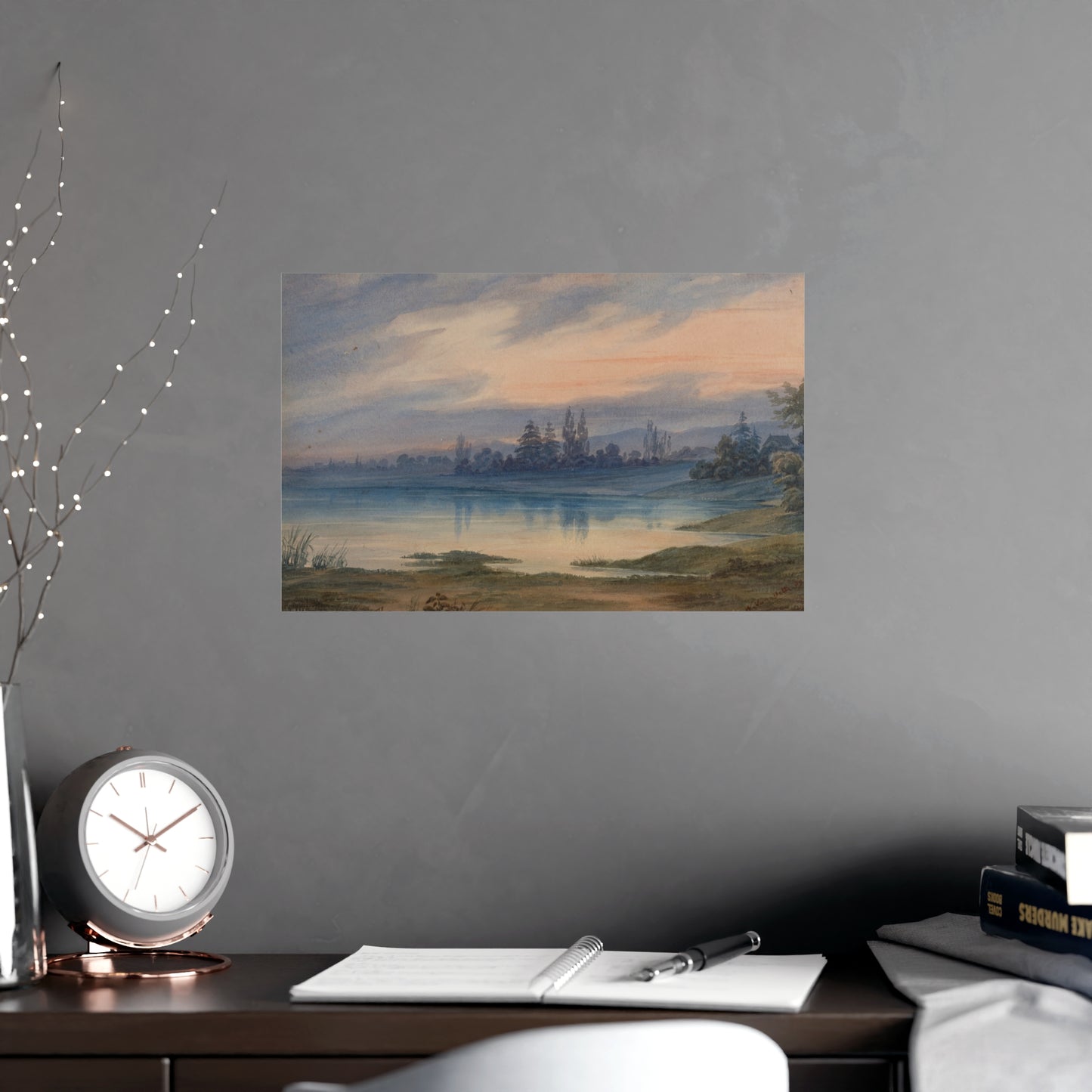 Landscape near Strasbourg - European Pastoral Fine Art Poster