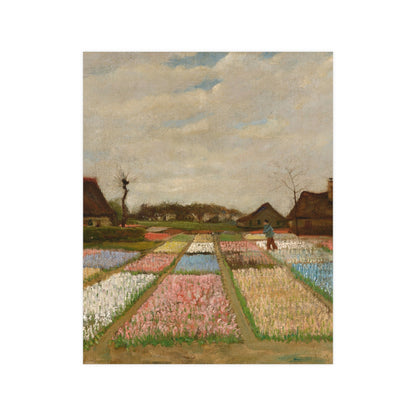 Flower Beds in Holland - Van Gogh Fine Art Poster