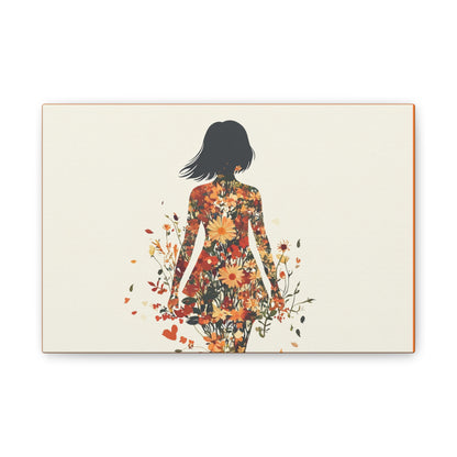 You Belong Among the Wildflowers  - Flower Girl - Print on Canvas
