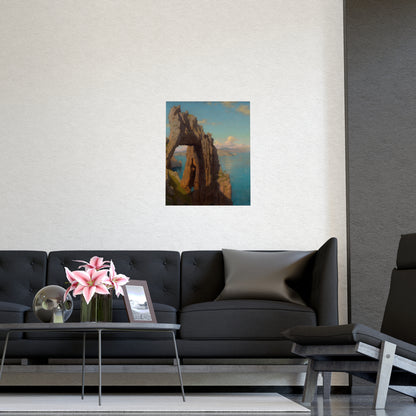 Natural Arch at Capri - Italian Coast Fine Art Poster