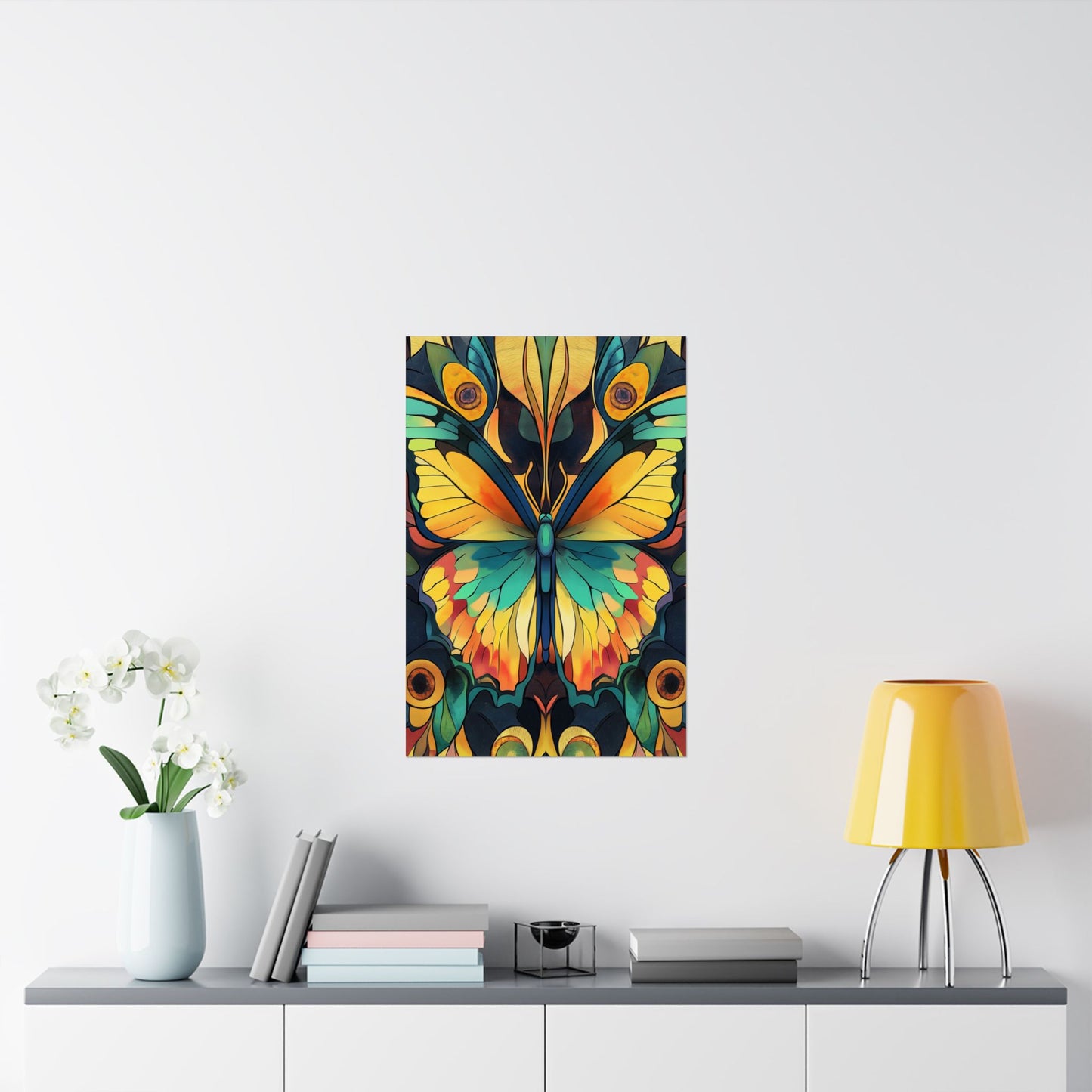 Brilliant Butterfly - Bohemian Wall Art - Fine Art Print - Poster Matte - Vertical Wall Décor