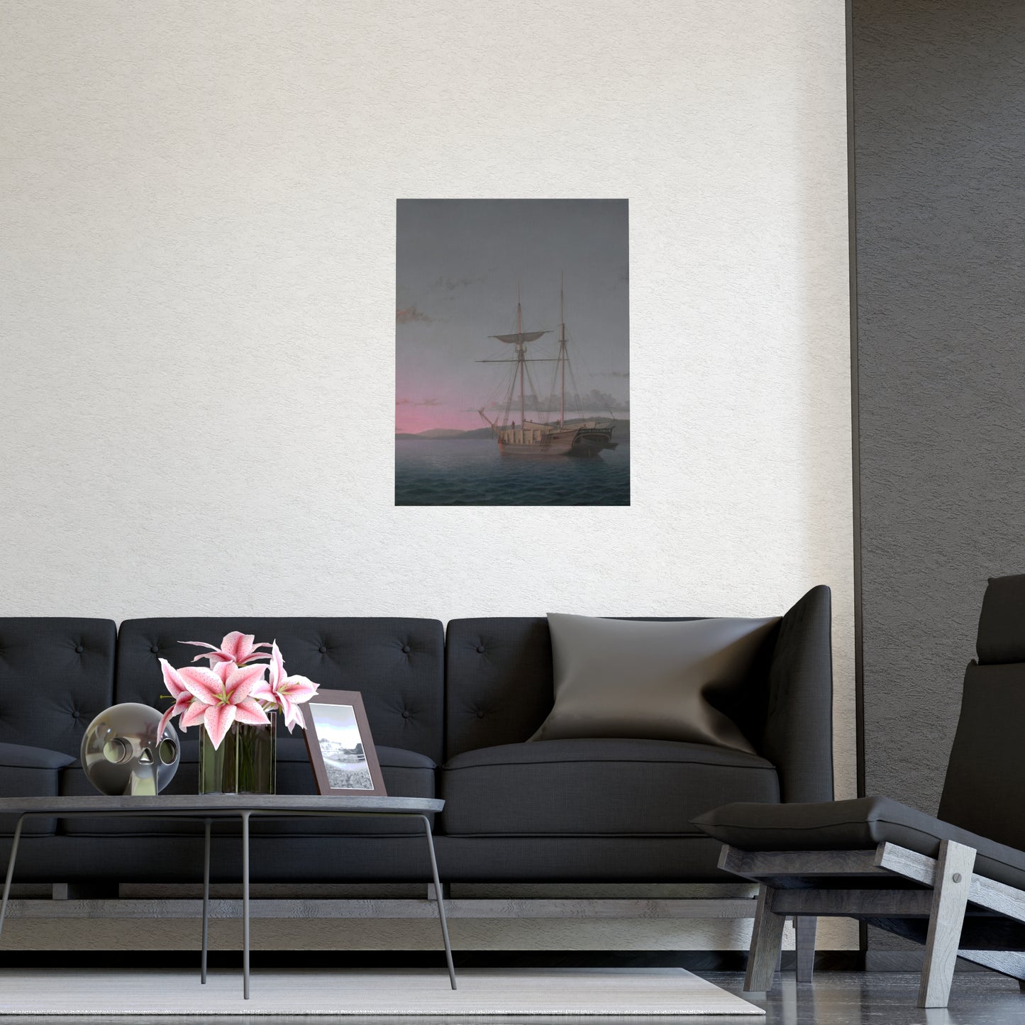 Lumber Schooners at Evening Penobscot Bay - Maritime Fine Art Poster