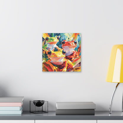 Frogs are Friends - Delight in Nature Series - Fine Art Print on Canvas