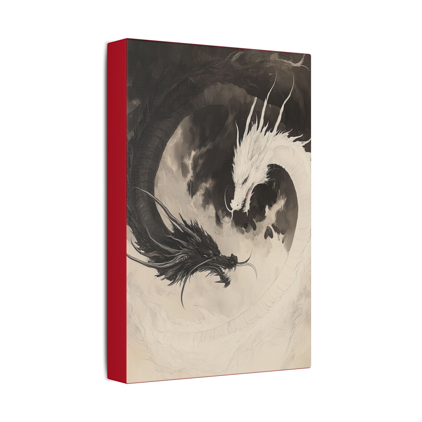Yin & Yang - Dragon Art Collection -  Fine Art Print on Canvas