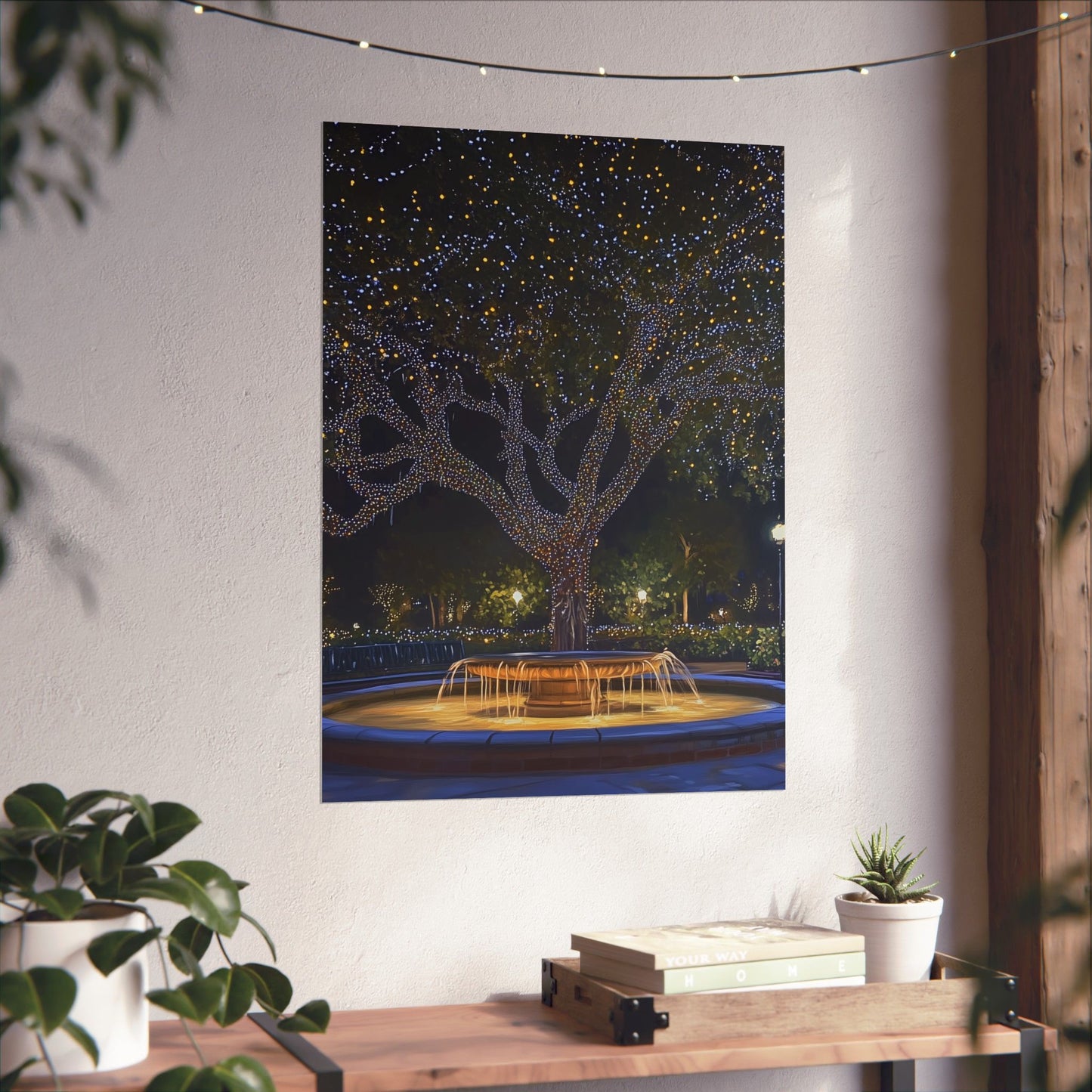 Winter Lights in the Park - Fine Art Print - Poster Print