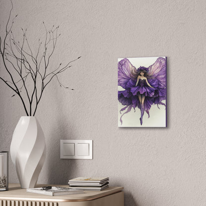 A Violet Affair - Fairies & Flowers Collection - Wall Art - on Canvas