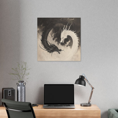 Yin & Yang - Dragon Art Collection -  Fine Art Print on Canvas