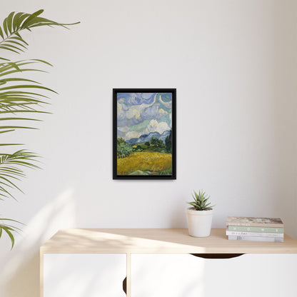 Van Gogh - Wheat Field with Cypresses - Museum Collection - Framed Canvas Print