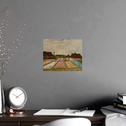 Flower Beds in Holland - Van Gogh Fine Art Poster