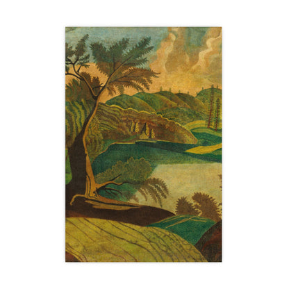Stylized Landscape - Modern Abstract Fine Art Poster