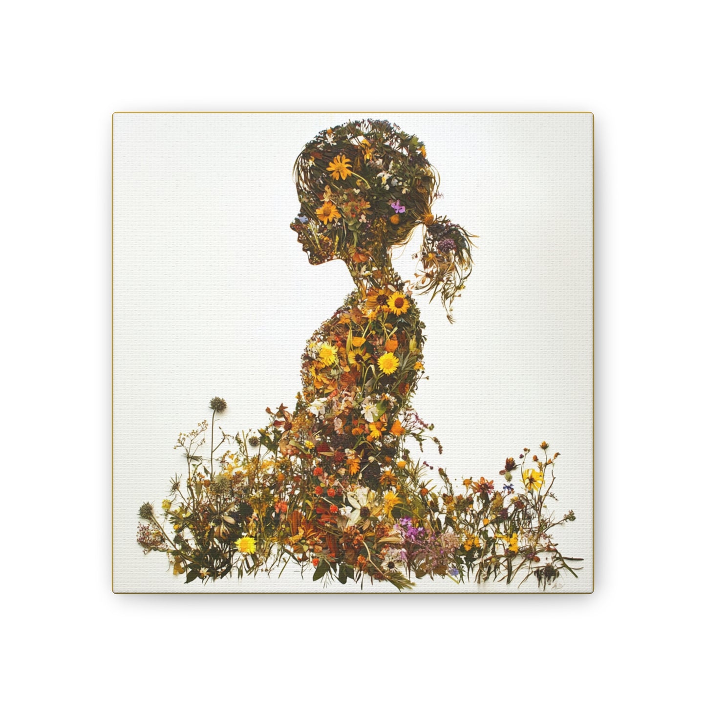 Summers Gone By - Wildflowers Fine Art Print on Canvas