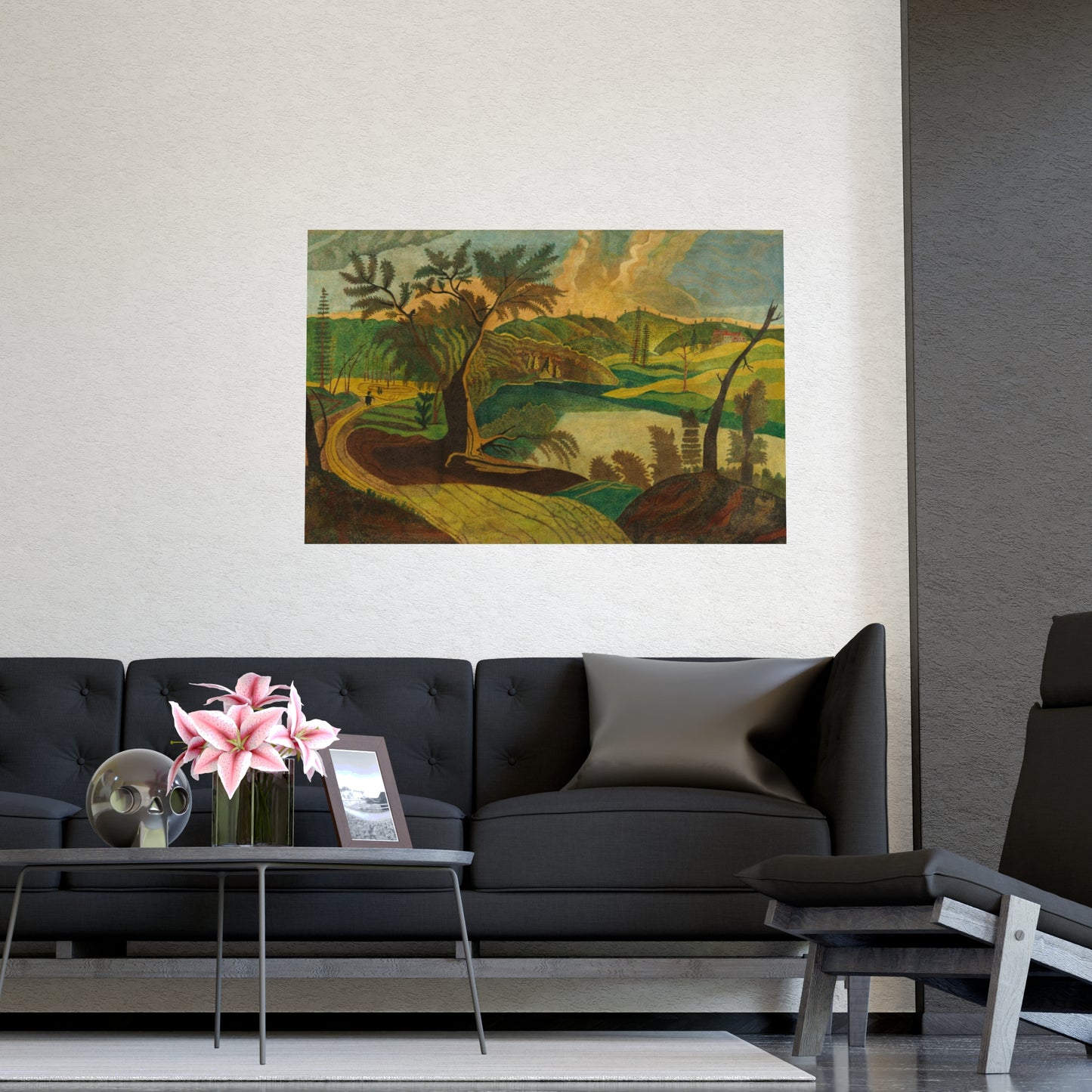 Stylized Landscape - Modern Abstract Fine Art Poster
