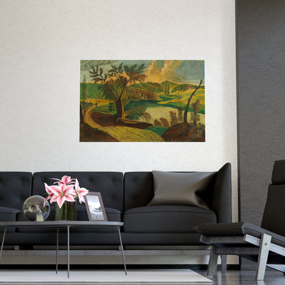 Stylized Landscape - Modern Abstract Fine Art Poster