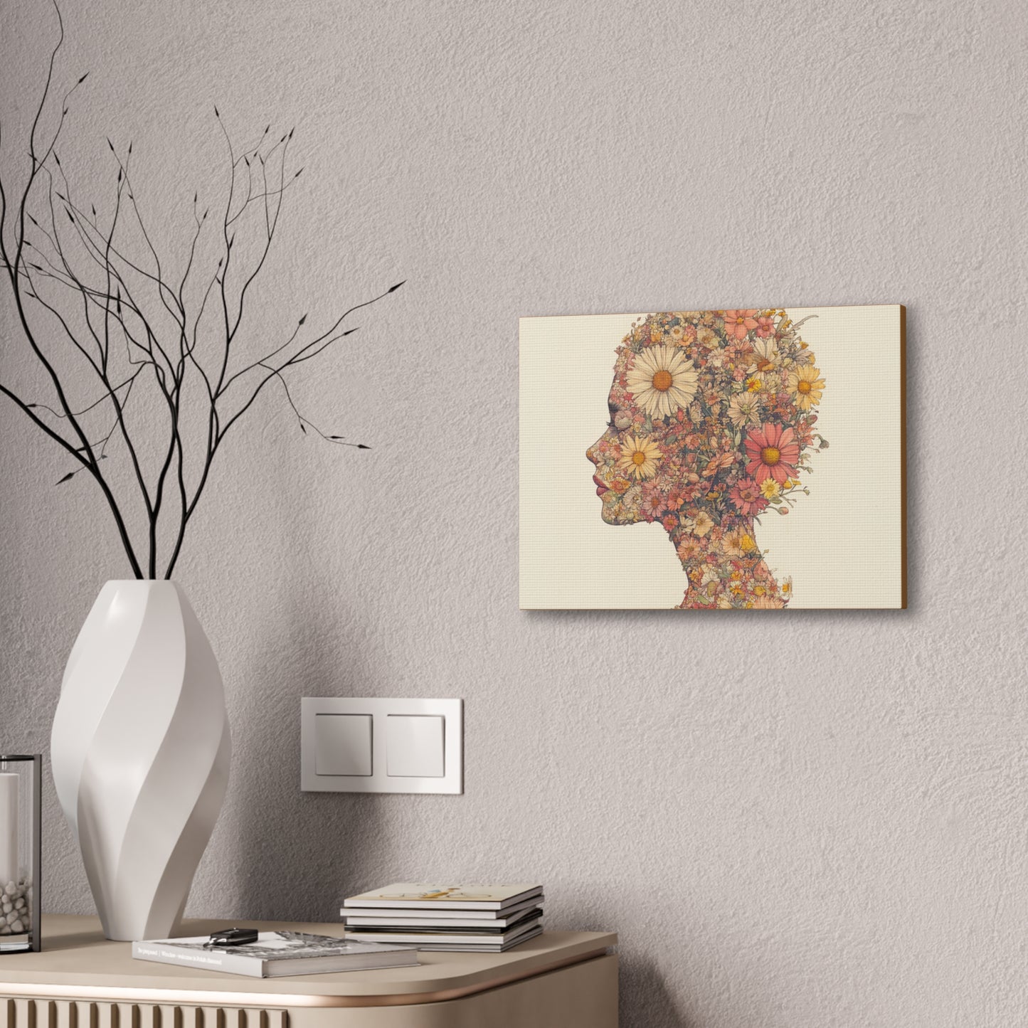 And So She Grew on Canvas