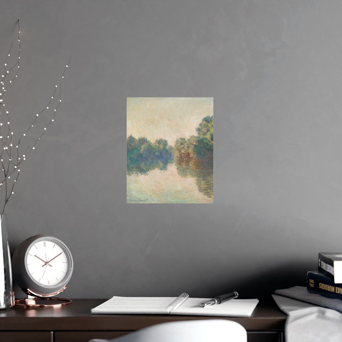 The Seine at Giverny - Monet Fine Art Poster